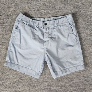 Bearbottom Chino Shorts Men's XL Blue Casual 7" Inseam Elastic Waist Stretch